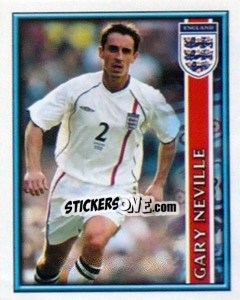Sticker Gary Neville - England 2002 - Merlin
