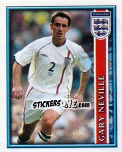 Sticker Gary Neville - England 2002 n. 15 - Merlin
