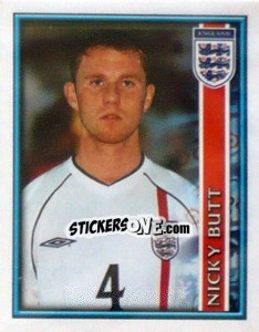 Sticker Nicky Butt - England 2002 n. 20 - Merlin