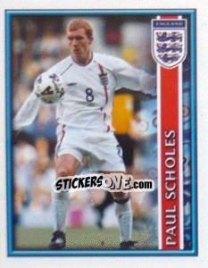 Sticker Paul Scholes - England 2002 n. 26 - Merlin