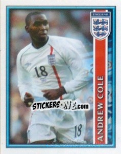 Sticker Andrew Cole - England 2002 - Merlin