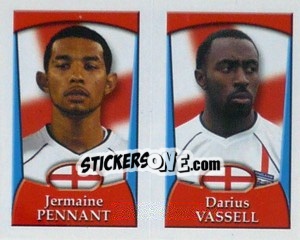 Cromo Jermaine Pennant / Darius Vassell  - England 2002 - Merlin