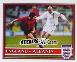 Sticker England v Albania - England 2002 - Merlin
