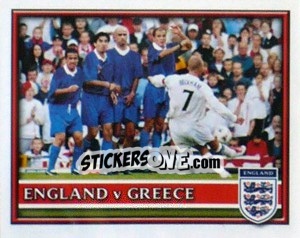 Sticker England v Greece - England 2002 - Merlin