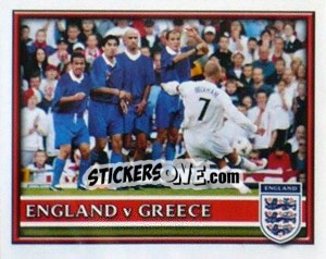 Sticker England v Greece - England 2002 n. 45 - Merlin