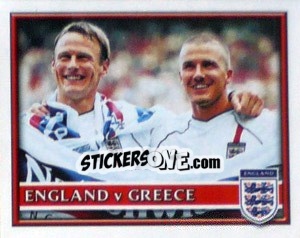 Sticker England v Greece