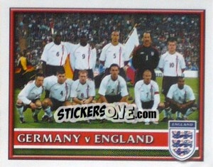 Sticker Germany v England - England 2002 - Merlin