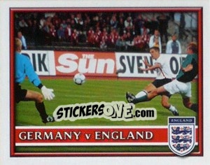 Sticker Germany v England - England 2002 n. 52 - Merlin