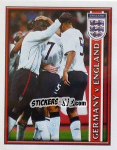 Sticker Germany v England - England 2002 - Merlin