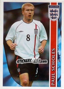 Cromo Paul Scholes - England 2002 - Merlin