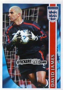 Sticker David James - England 2002 - Merlin