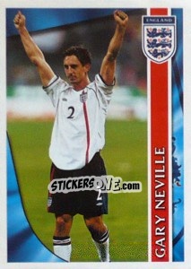 Sticker Gary Neville - England 2002 n. 88 - Merlin
