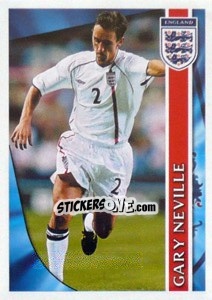 Sticker Gary Neville - England 2002 n. 89 - Merlin