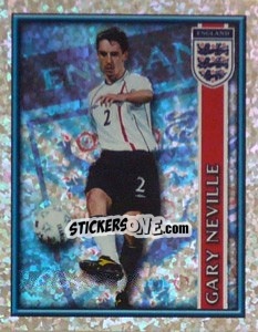 Sticker Gary Neville - England 2002 n. 90 - Merlin