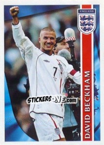 Cromo David Beckham - England 2002 - Merlin