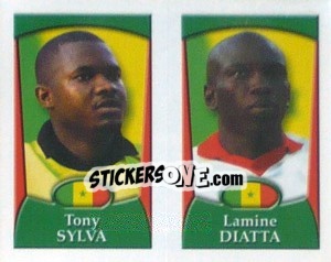 Sticker Sylva / Diatta  - England 2002 n. 124 - Merlin