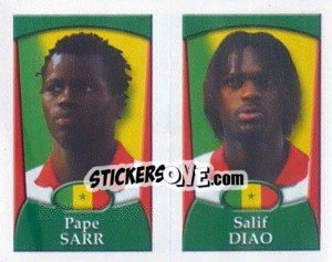 Sticker Sarr / Diao  - England 2002 n. 127 - Merlin