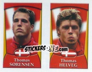 Sticker Sørensen / Helveg  - England 2002 - Merlin