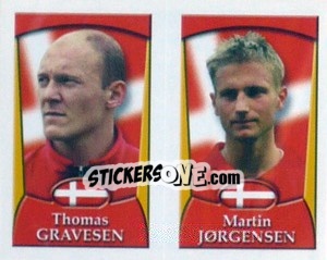 Sticker Gravesen / Jørgensen  - England 2002 - Merlin