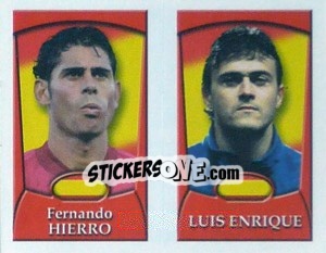 Sticker Hierro / Enrique  - England 2002 n. 141 - Merlin