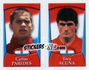 Sticker Paredes / Acuña  - England 2002 - Merlin