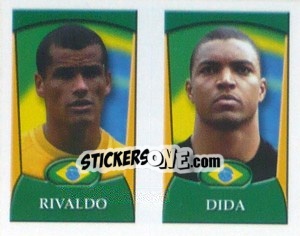 Sticker Rivaldo / Dida  - England 2002 n. 159 - Merlin