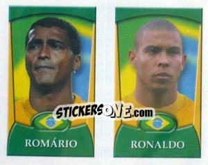 Sticker Romario / Ronaldo - England 2002 n. 163 - Merlin