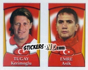 Sticker Tugay / Emre Asik  - England 2002 - Merlin