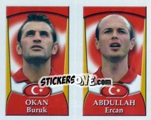 Sticker Okan / Abdullah  - England 2002 - Merlin
