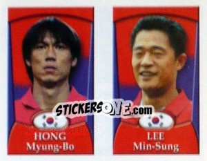 Sticker Hong Myung-Bo / Lee Min-Sung  - England 2002 n. 180 - Merlin