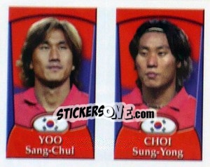 Sticker Yoo Sang-Chul / Choi Sung-Yong  - England 2002 n. 182 - Merlin