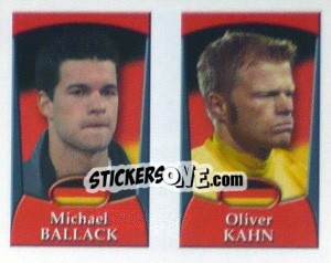 Sticker Ballack / Kahn  - England 2002 n. 199 - Merlin
