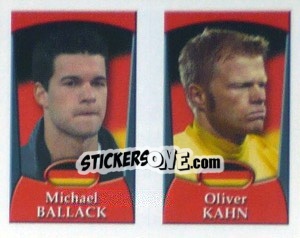 Figurina Ballack / Kahn  - England 2002 - Merlin