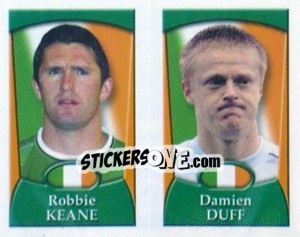 Cromo Robbie Keane /  Damien Duff