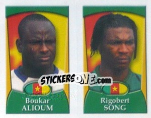 Sticker Alioum /  Rigobert Song - England 2002 - Merlin