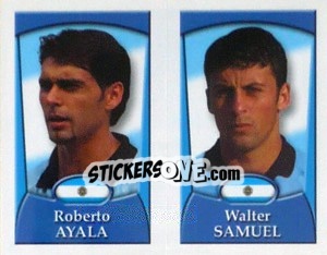 Sticker Ayala / Samuel  - England 2002 - Merlin