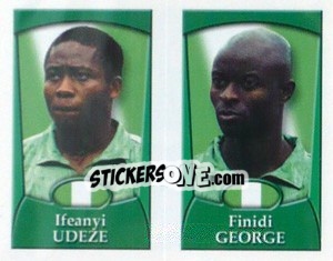 Sticker Udeze / George Finidi  - England 2002 - Merlin