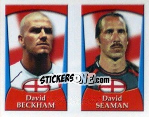 Sticker David Beckham /  David Seaman - England 2002 - Merlin