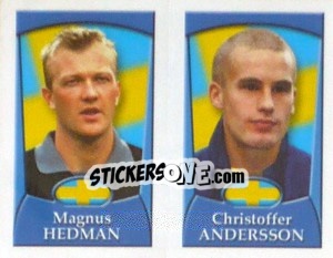 Sticker Magnus Hedman /  Christoffer Andersson - England 2002 n. 234 - Merlin
