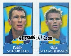 Sticker Patrik Andersson /  Niclas Alexandersson - England 2002 n. 236 - Merlin