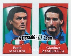 Cromo Paolo Maldini /  Gianluca Zambrotta