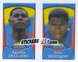 Sticker Agustin Delgado /  Ivan Hurtado - England 2002 - Merlin
