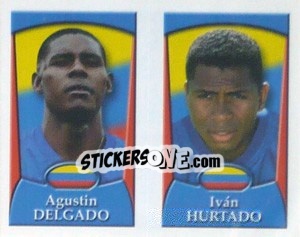 Sticker Agustin Delgado /  Ivan Hurtado - England 2002 n. 245 - Merlin