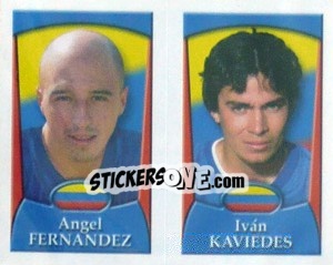 Sticker Angel Fernandez /  Ivan Kaviedes - England 2002 - Merlin