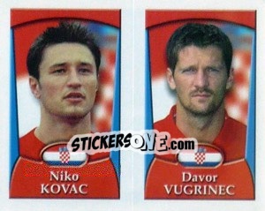 Sticker Niko Kovac /  Davor Vugrinec - England 2002 - Merlin