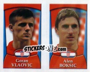 Cromo Goran Vlaovic /  Alen Boksic - England 2002 - Merlin