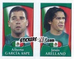 Sticker Alberto Garcia Aspe /  Jesus Arellano - England 2002 n. 257 - Merlin