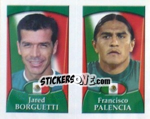 Sticker Jared Borgetti /  Francisco Palencia - England 2002 n. 258 - Merlin