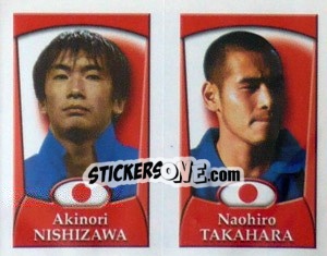 Sticker Akinori Nishizawa /  Naohiro Takahara - England 2002 n. 263 - Merlin