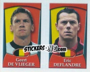 Cromo Geert De Vlieger /  Eric Deflandre - England 2002 - Merlin